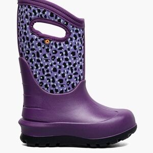 Bogs Purple Leopard Kids Boots